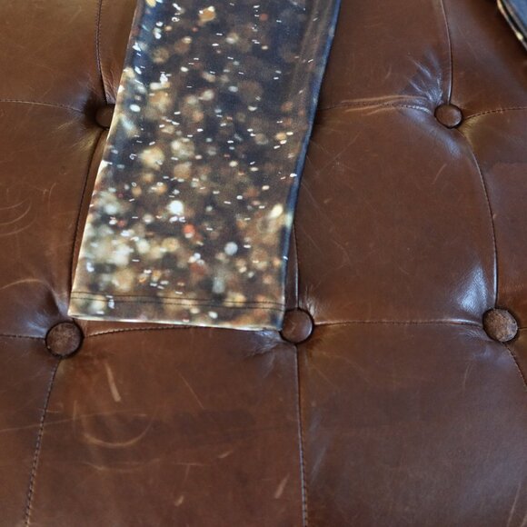 $95 Goldsheep Falling Lights leggings size S cropped length handmade in Laguna - Picture 7 of 13